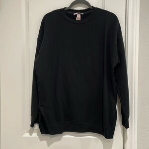 NWT Victoria’s Secret Black Sweatshirt and Sweatpants set.  Both size medium.